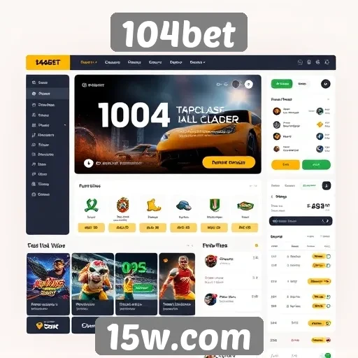 Interface do 104bet é amigável para usuários