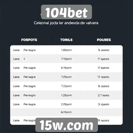 Comparativo entre 104bet e concorrentes do setor