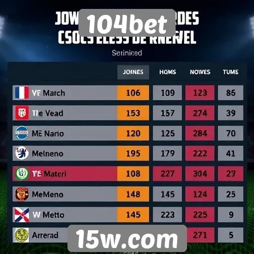 Desempenho de jogos populares no 104bet